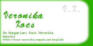 veronika kocs business card